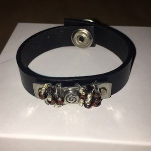 Leather cuff bracelet